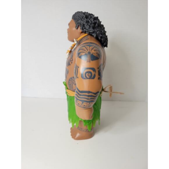 Disney Moana Maui Toy 10.5" Mega Large Action Figure Doll Hasbro 2015 Demigod - Picture 2 of 5
